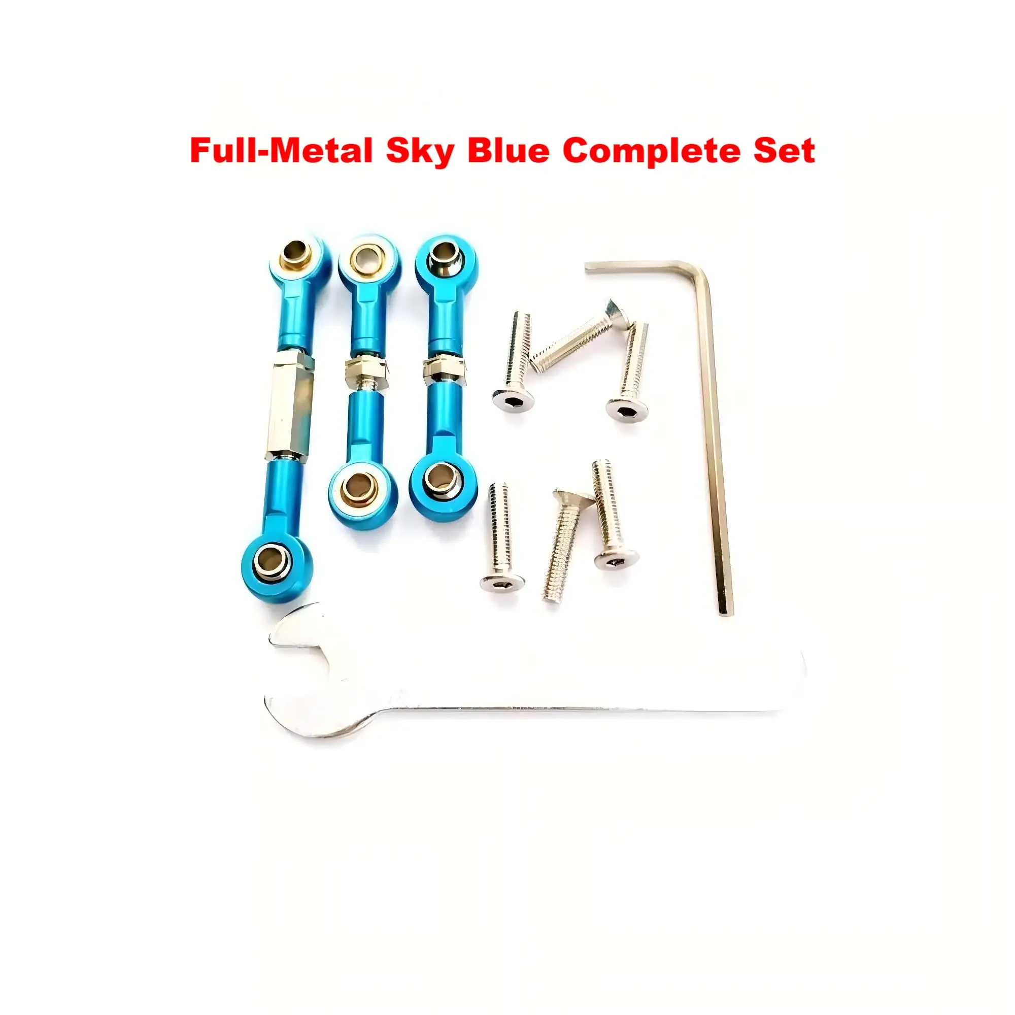 

RC Metal Steering Tie Rod Set for Tamiya TT02 TT02T, Adjustable Servo Linkage Upgrade, Car Steering System Aluminum Alloy Parts