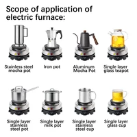 Appareil de cuisine 500W 220V, four chauffant pour lait, eau, café, Mini poêle électrique, prise ue, plaque de cuisson chaude multifonctionnelle 3