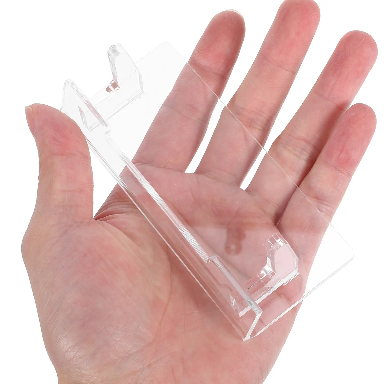 Mobile Phone Tablet Holder Clear Acrylic Stand Versatile Stable Display Stand for Office Home Gaming Console Accessories