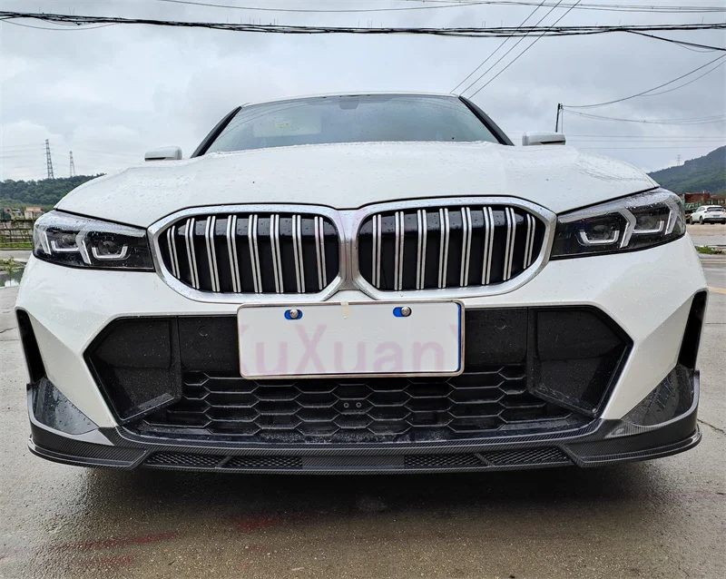 تستخدم ل 20-21 BMW الجديدة 3 سلسلة G20 ألياف الكربون طقم الجسم الجبهة الشفاه الجانب تنورة الناشر طقم الجسم