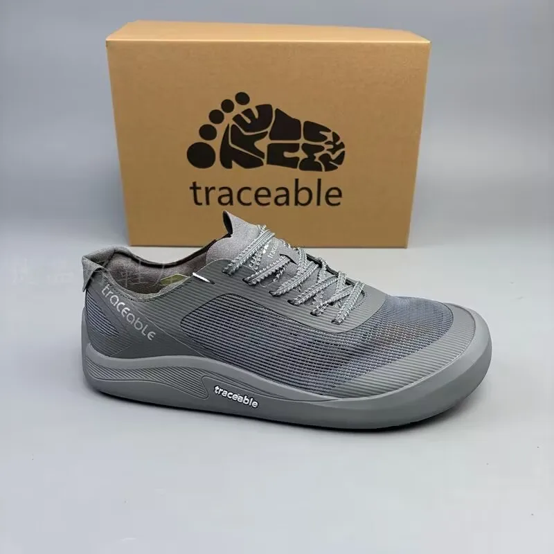 2026 Summer Single Mesh Hollowed Out Men's Sports Shoes Anti Slip and Wear-resistant Teenage Off-road Running Shoes
