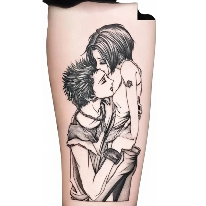 Oosaki Nana Honjo Ren Anime Temporary Tattoos Cartoon Black Transfer Tattoo Body Art Waterproof Fake Tatoo Sticker