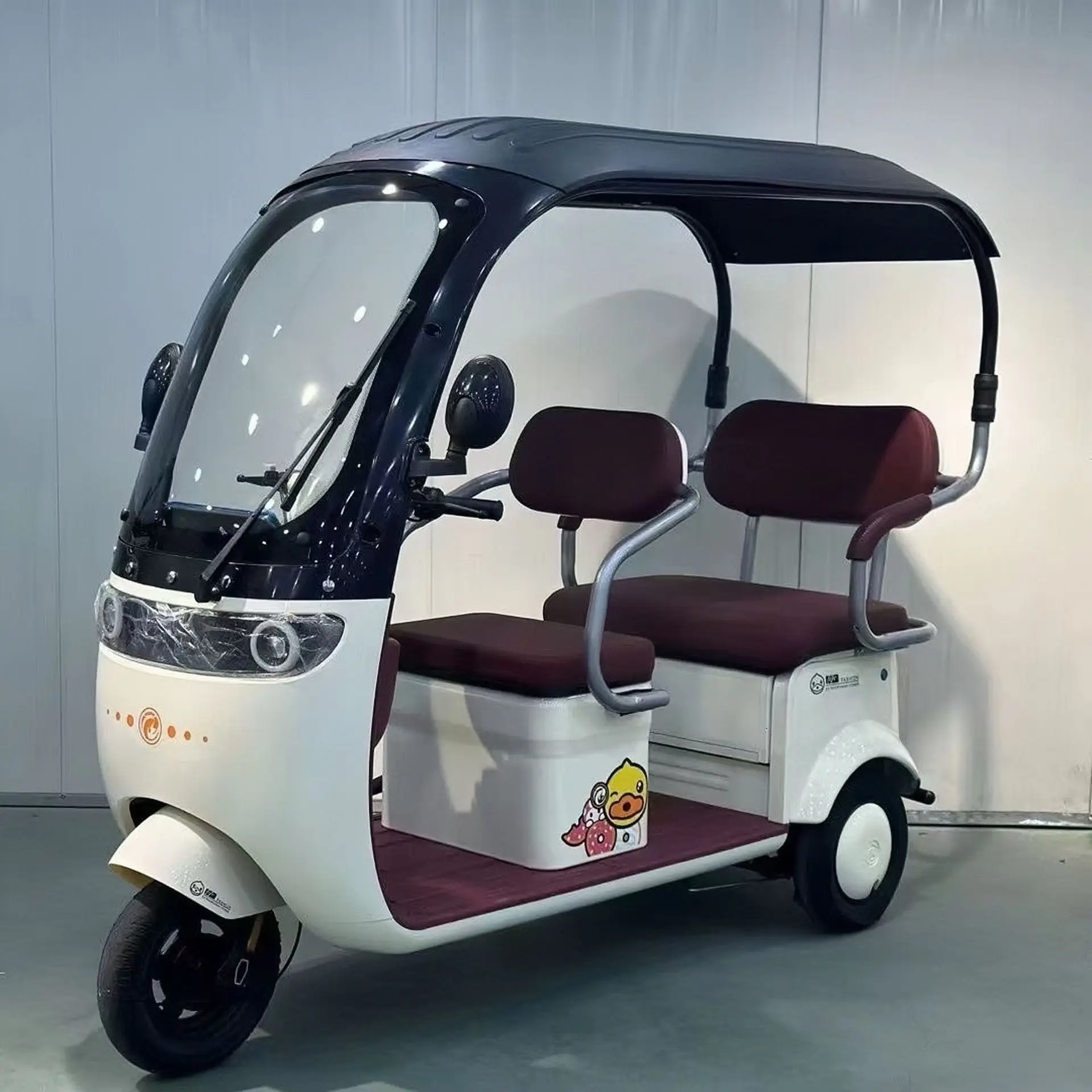 Electric Tricycle Canopy Large Space Powerful 600W/800W/1000W Motor Long-Range All Weather Protection 48V Aluminum Factory