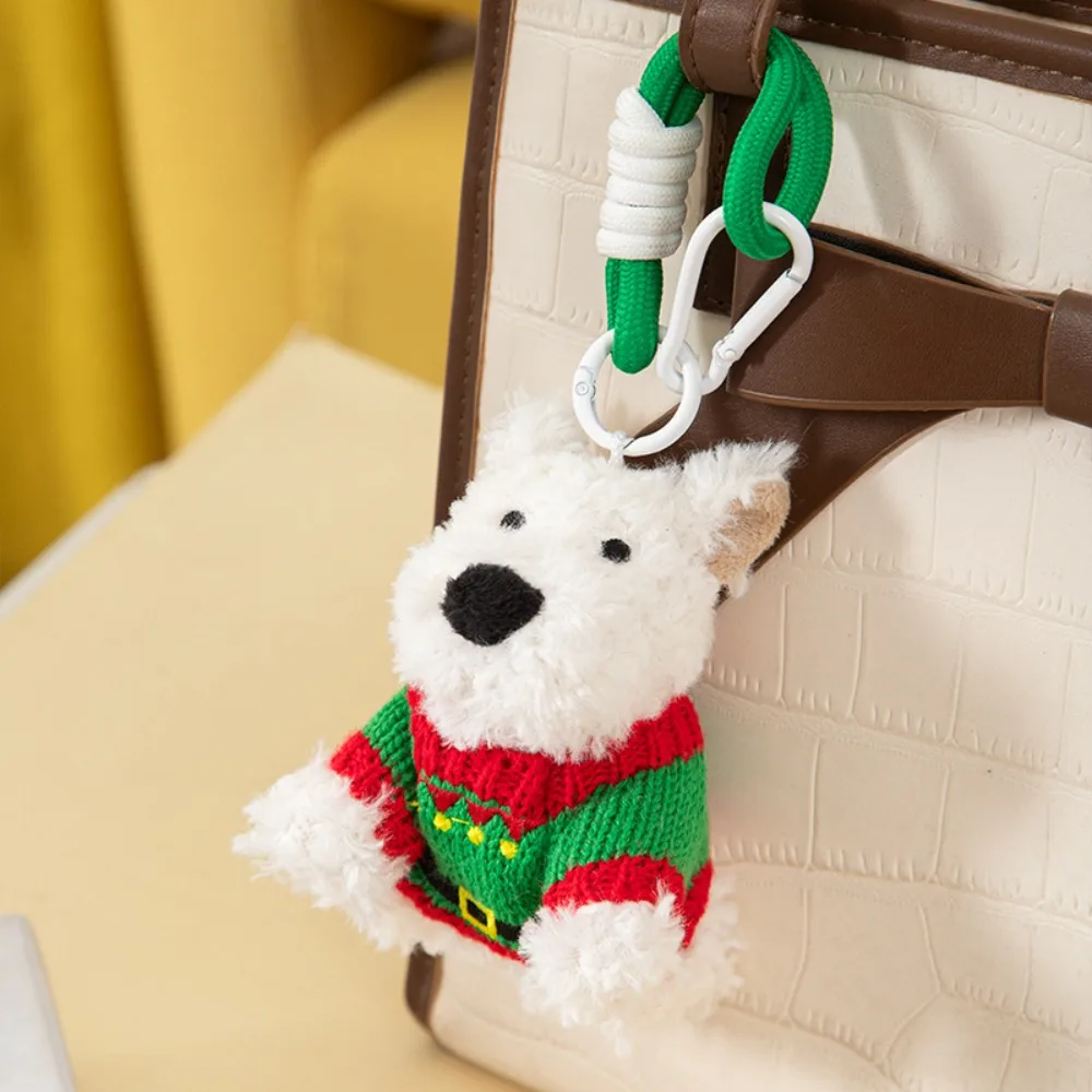 

Мягкая подвеска-сумка West Highland с мультяшным животным, анти-потерянная плюшевая кукла-щенок, брелок, плюшевая милая подвесная подвеска для автомобиля, подвеска-сумка