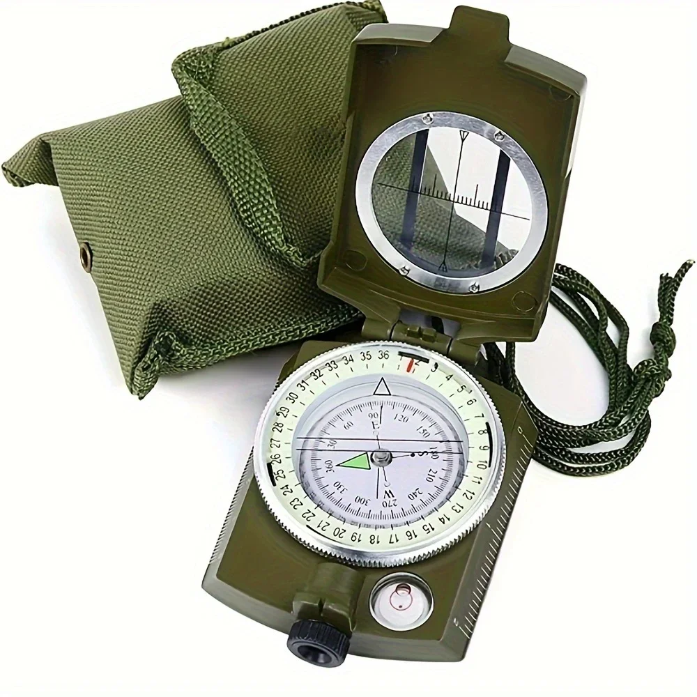 

High-Precision Waterproof Compass,Waterproof Shockproof for Hiking Climbing Biking Exploring Geology Outdoor Compasses