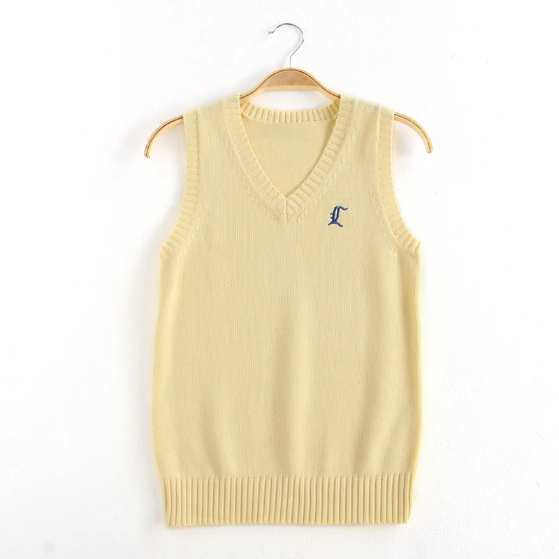 Genuine Original JK Knitted Vest, Japanese College Style Sleeveless Cardigan For Girls Daily Campus And Student Uniform Wear
