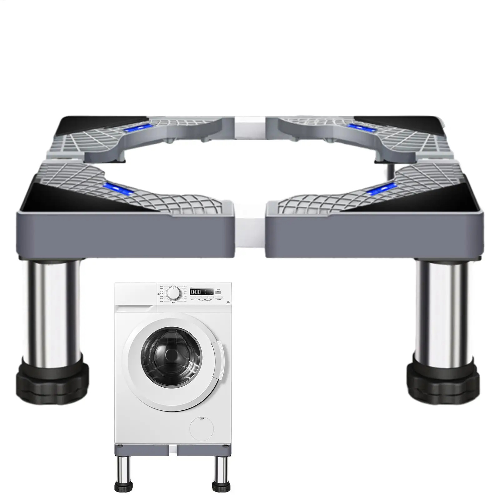 Stainless Steel Dryer Stand Washer Stand Universal Pedestal Washing Machine Riser With 4 Strong Feet Fridge Stand For Dryer