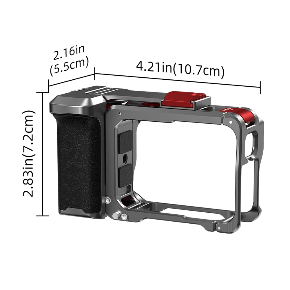 For Insta360 Ace Pro/2 Metal Camera Grip Mount Anti-Fall Sports Camera Protective Case Detachable Street Photo Vlog Accessories