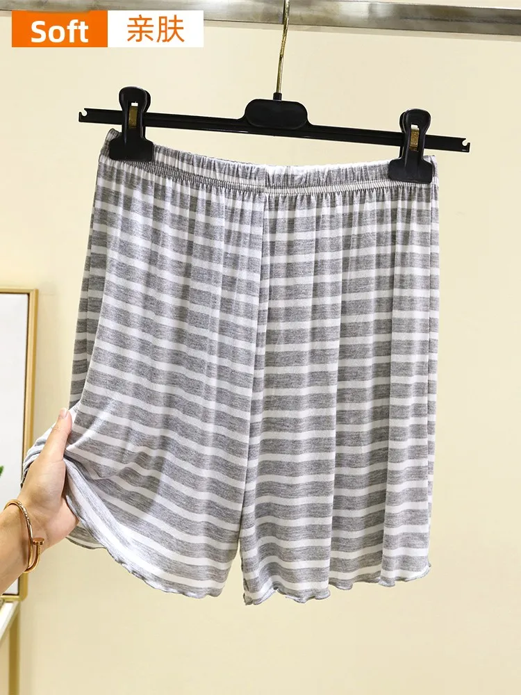 ارتفاع الخصر مشروط شريط orts المرأة الصيف رقيقة فضفاضة بنطال ذو قصة أرجل واسعة المنزل Spwear حجم كبير ملابس خارجية غير رسمية