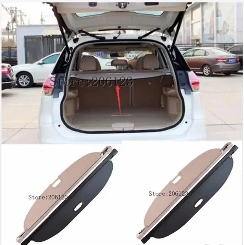 For Nissan X-Trail X Trail T32 Rogue 2014 2015 2016 2017 -202  Rear Trunk Security Shield Cargo Decoration Protection Cover Trim