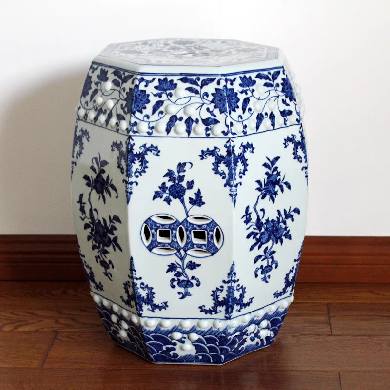 Painting Indoor Chinese Ceramic Stool Home Decoration Porcelain Drum Stool ceramic garden stool home