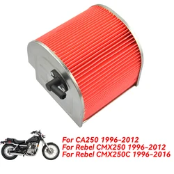 Motorcycle Air Filter MotorBike Air Intake Filter Cleaner For Honda CMX250C Rebel 1996-2016 CA250 1996-2011