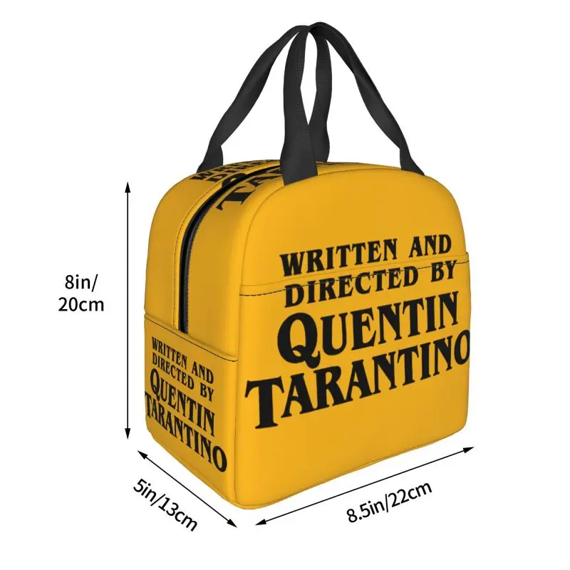 Custom Vintage Film quintino Tarantino Lunch Box Pulp Fiction Kill Bill Thermal Cooler Food Insulated Lunch Bag Tote Bag portatile