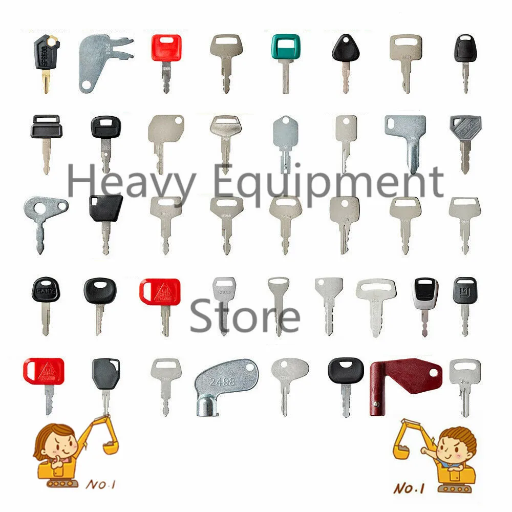 Ultimate Master Excavator 41 key set Caterpillar Komatsu Hitachi Deawoo JCB Bobcat Yanmar John Deere Kubota 777 T250 83353 new