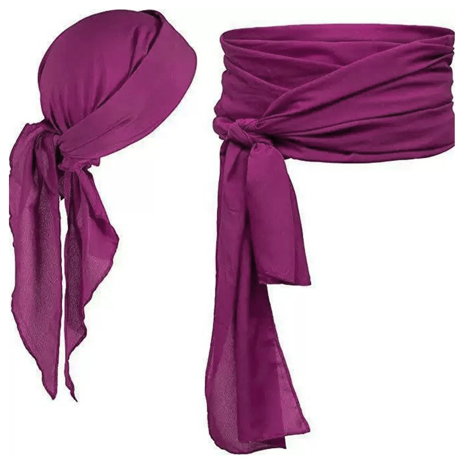 1Pc unisex 여성 남성 할로윈 해적 코스프레 의상 액세서리 중세 headscarf 및 새시 벨트 테마 파티 코스프레 세트