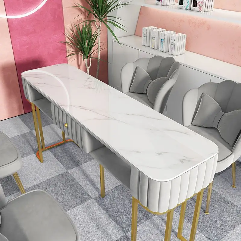 Luxury Japanese style single and double manicure table Nordic