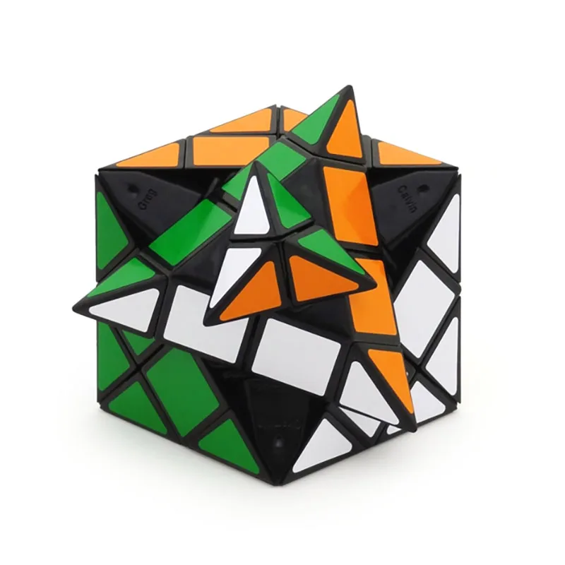 Calvin's Puzzle Cube Lattice Magic Cube Advanced Dinosaur Corner Alien Cube Lattice Cube Puzzle Skew Cube Funny Toys for Kids