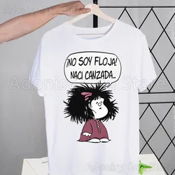 Mafalda Comic Ulzzang Cartoon Kawaii T Shirt Men New Casual Short Sleeve Tshirt Homme Manga Unisex T-shirt Tees