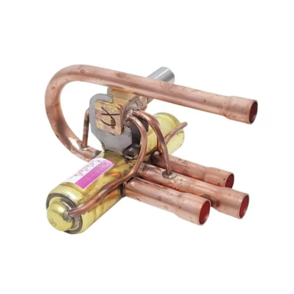 New SHF-4H-23U-P Four Way Reversing Valve With Coil For Sanhua Air Conditioner 4-Way Solenoid Valve Conditioning Spare Parts