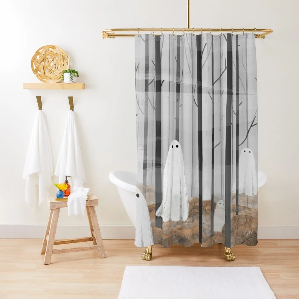 

The Woods are full of ghosts Shower Curtain Shower Set For Bathroom Cover Curtain