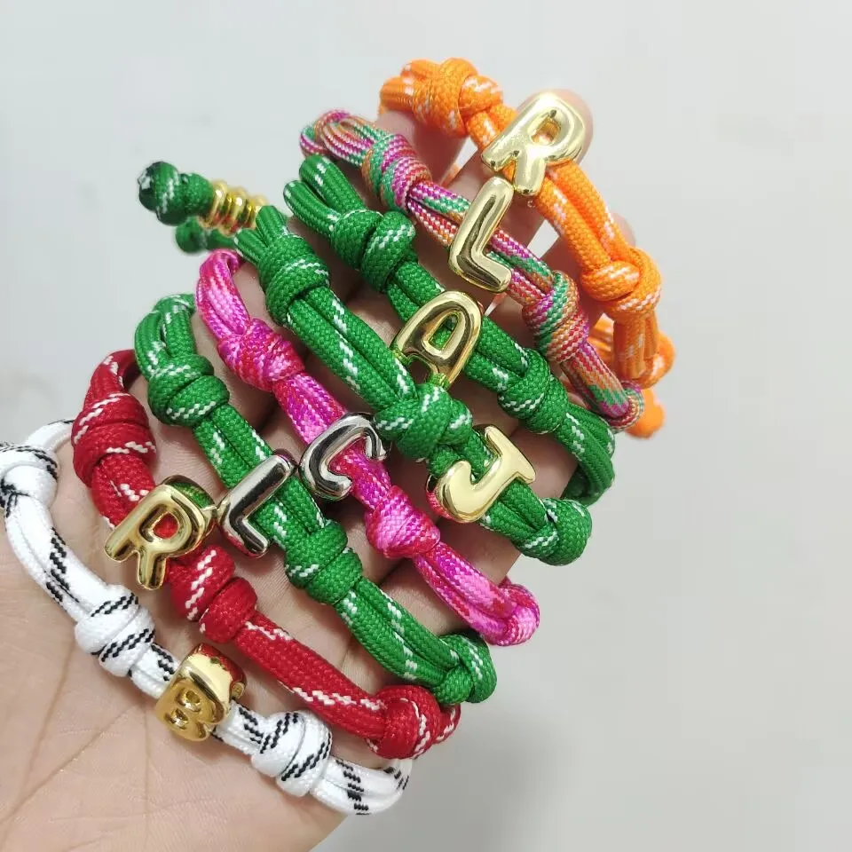 

Dive In Initial Bubbles Bracelet DIY Handmade Braided String Letter Bracelet Women Charm Sweet Colorful Beaded Heart JewelryGift