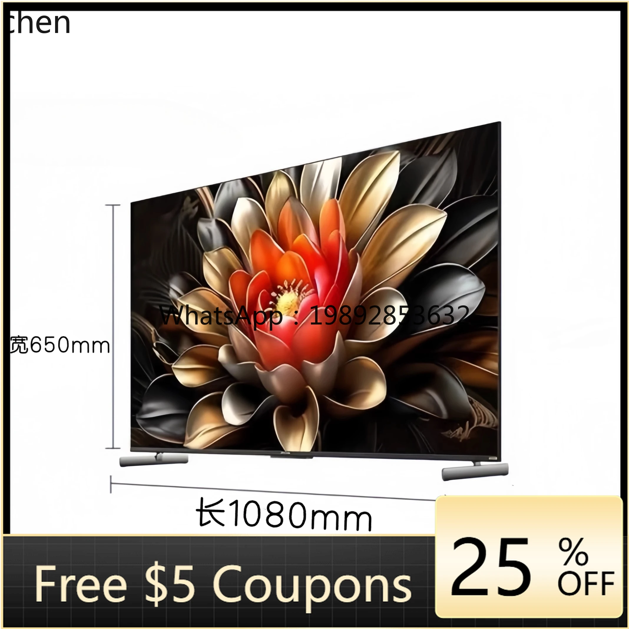 

4K ultra high definition TV full screen 65 75 85 100 inch intelligent voice network version