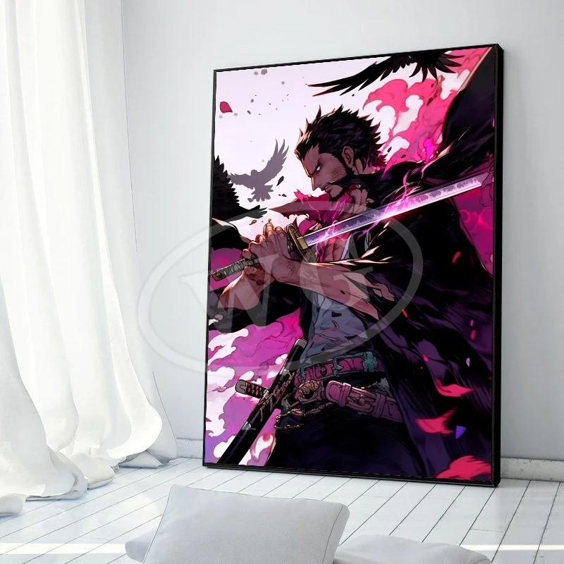 Classic Anime ONE PIECE Roronoa Zoro Art HD Posters and Prints Canvas Painting Living Room Home Decoration Gifts