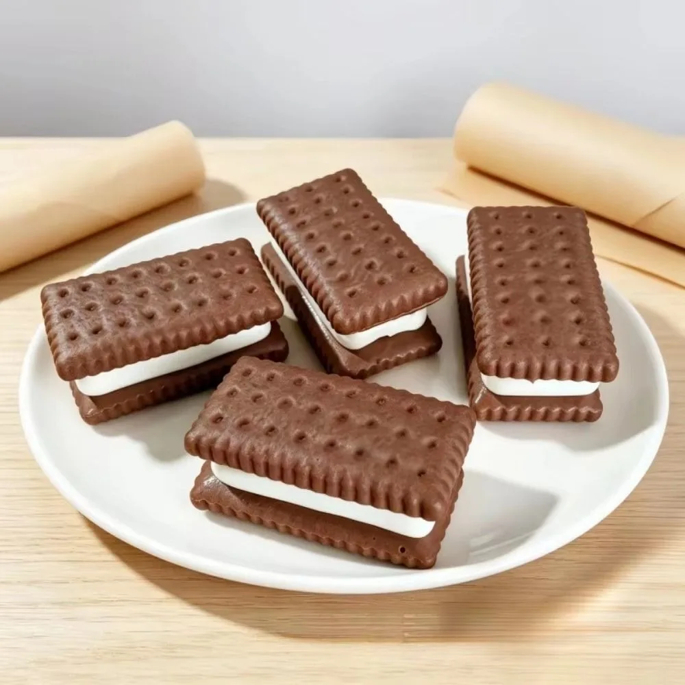 Novelty Simulation Cookie Squeeze Soft Texture Slow Rebound Biscuit Soda Cracker Fidget Simulated Biscuit Portable