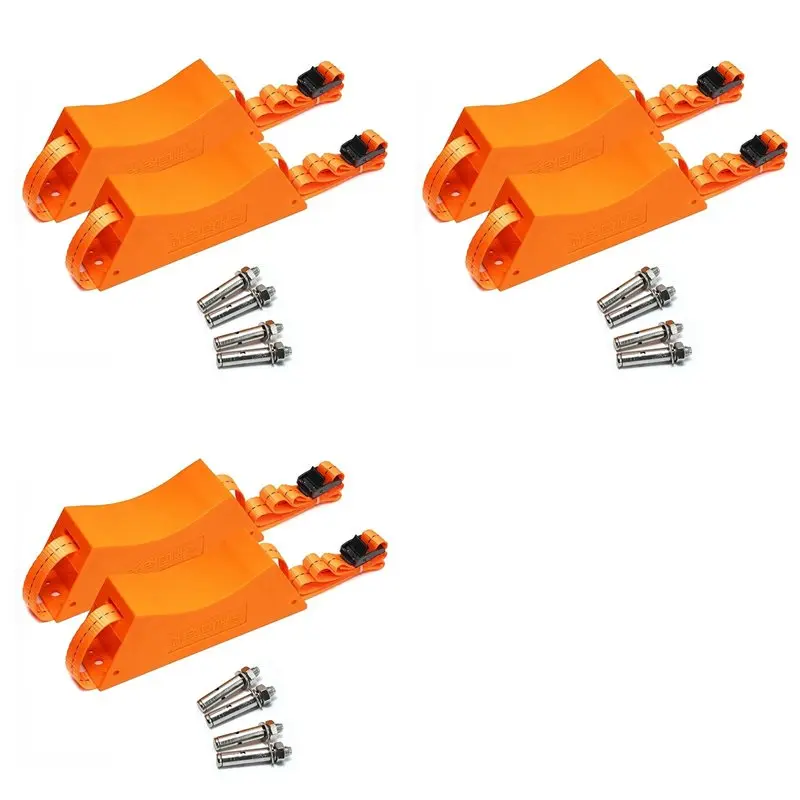 

VEHO-6PCS Держатель бака с пропаном Настенный кронштейн для баллона Кронштейн для газового баллона Прочный газовый баллон из АБС-пластика с винтами Оранжевый