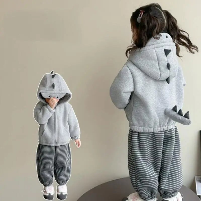 

Модный комплект из 2 предметов, детская одежда, куртка, зимние куртки для девочек, пальто, зимний комбинезон Fuzz Amsterdam, детский Bobo Shozu, 2025 год для девочек