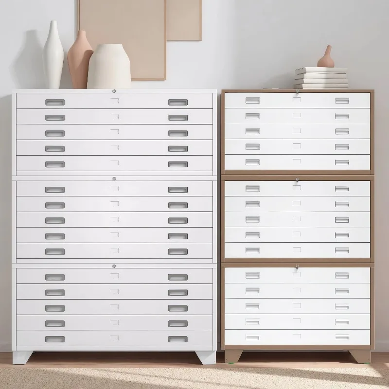 Engineering drawing cabinet Bottom drawing File cabinet All-steel drawer storage Data cabinet Calligraphy and painting collectio