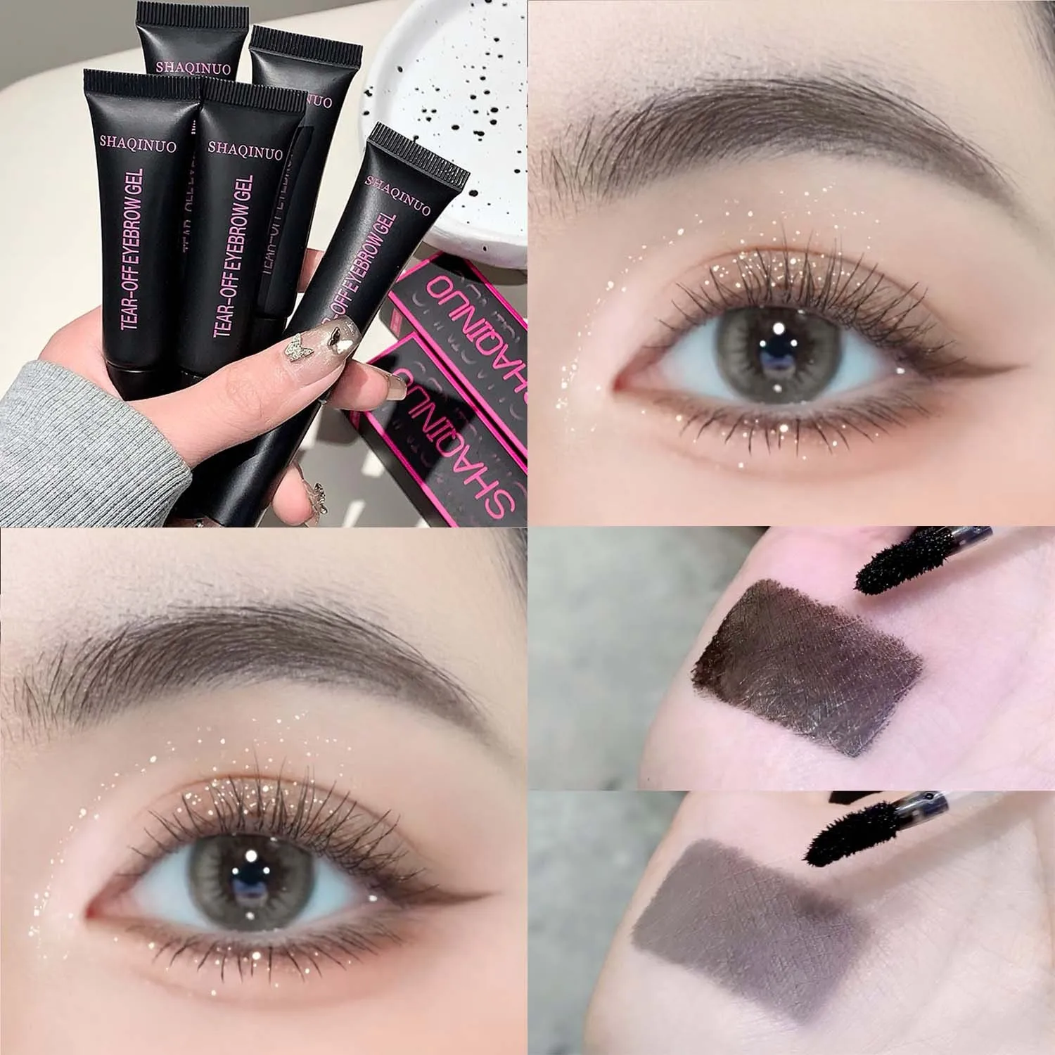 Peel Off Eyebrow Gel Waterproof Sweatproof Smudge Resistant High Quality Cosmetics for Natural Bushy Eyebrow Look