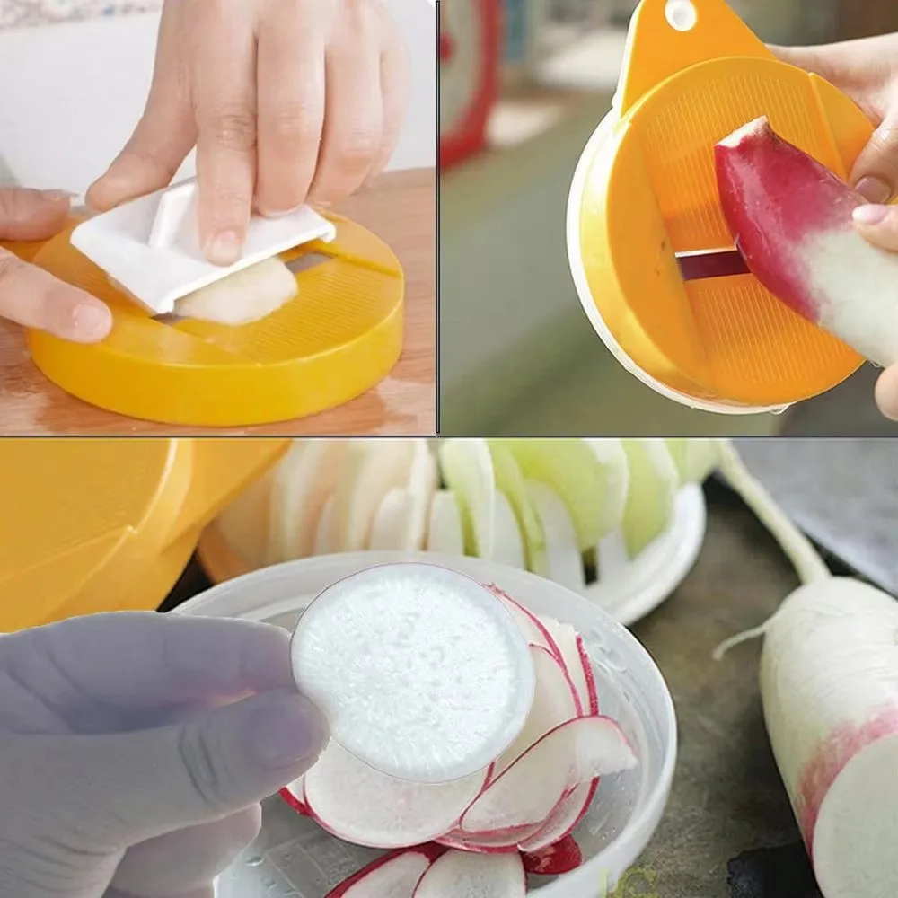 DIY Microwave Potato Chip Maker Set Heat-resistant with Hand Protector Homemade Potato Chips Maker Plastic Potato Chip Slicer
