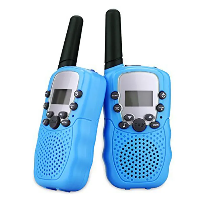 UHF Long Range Handheld Transceptor para Crianças, 22 Canais, Brinquedo Walkie Talkies, Rádio em Dois Sentidos, Presente Dos Miúdos, 2 Pcs por Conjunto