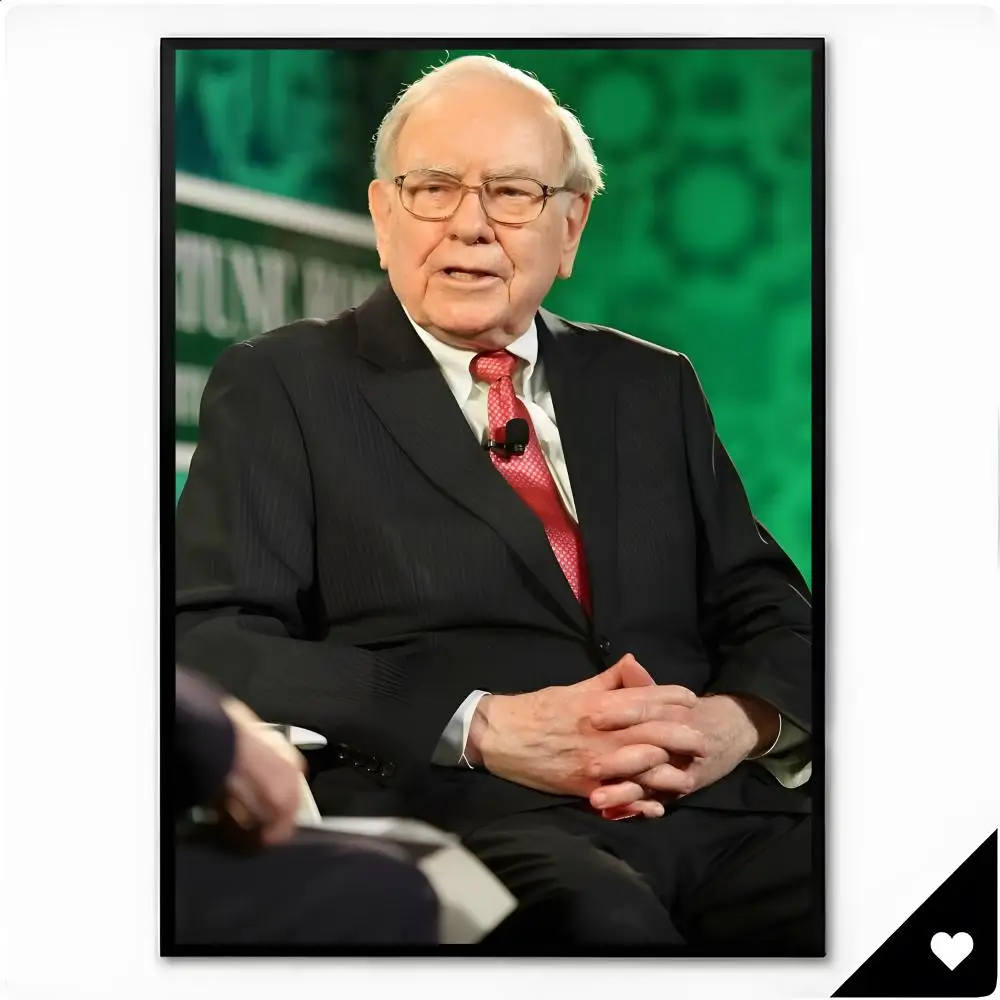 Person Investor Warren Buffett Poster Premium HD Decor Wall Art for Interior Room Makeover Home Accents Gift
