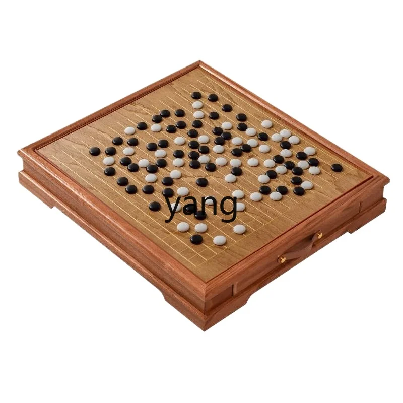 CX two-in-one dual-purpose chessboard table chess pier go gongzi Chinese chess storage set