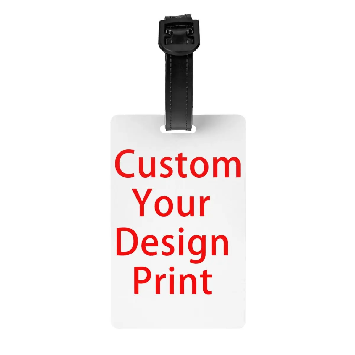 Custom Custom Your Design Luggage Tag for Travel Suitcase Customized Logo Printed Privacy Cover ID Label