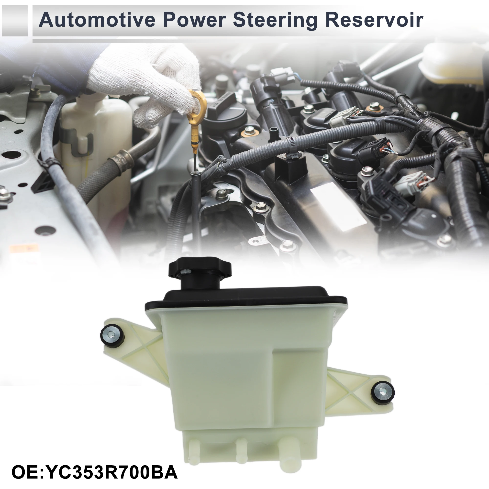 

UXCELL Автомобильный бак усилителя рулевого управления для Ford F250 1998-2012, автомобильный бак гидроусилителя рулевого управления, 1 шт.