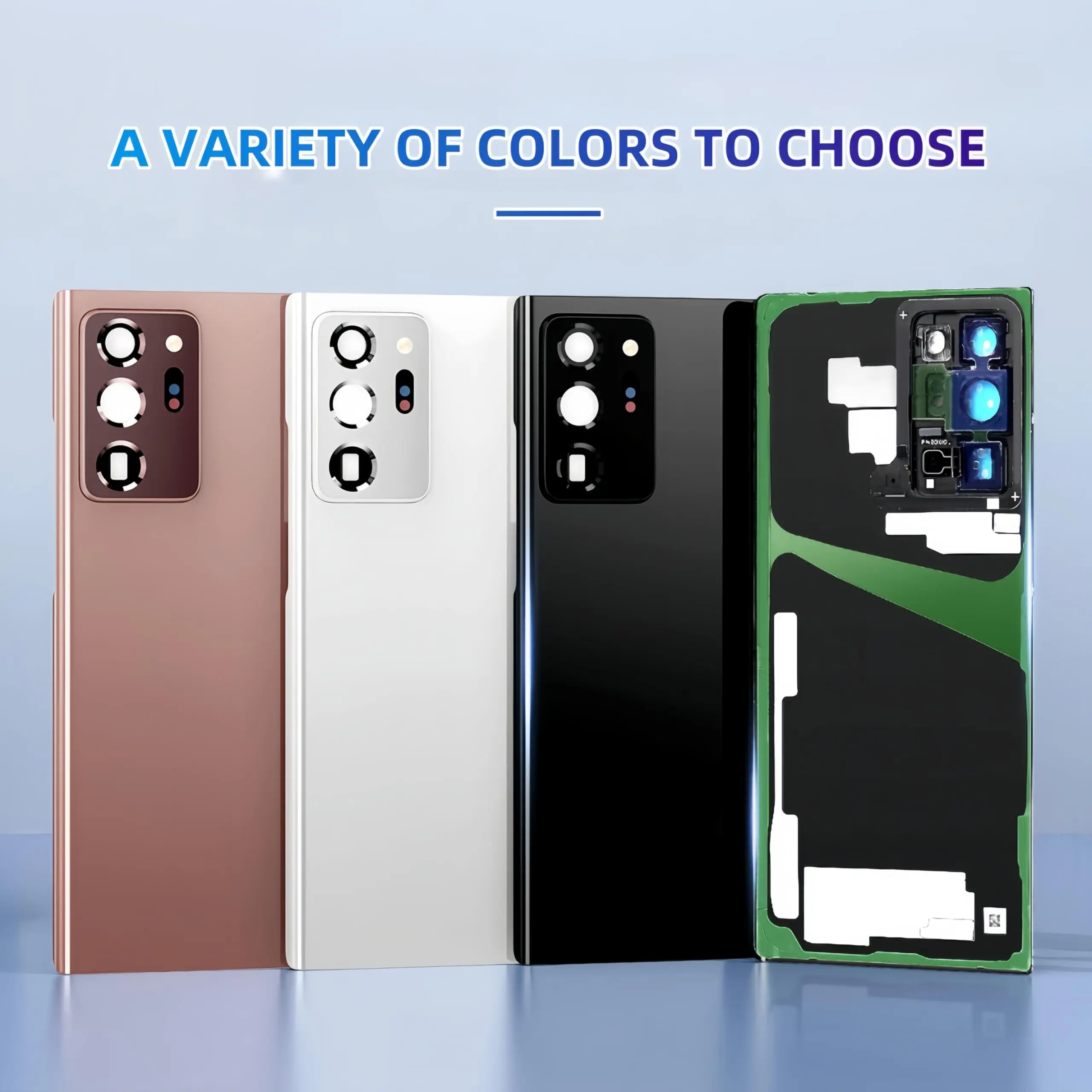Für Samsung Galaxy Note 20 Ultra Batterie Zurück Abdeckung Glas Hinten Gehäuse Abdeckung Ersatz Fall Mit Kamera Objektiv für Galaxy N20 Ultra