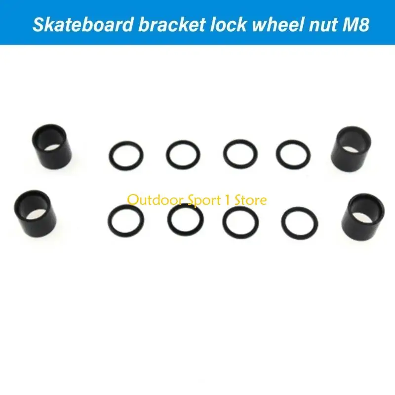 

A0KA скейтборд шайбы подшипники Spacers Nut Standard Skateboard Assoctor