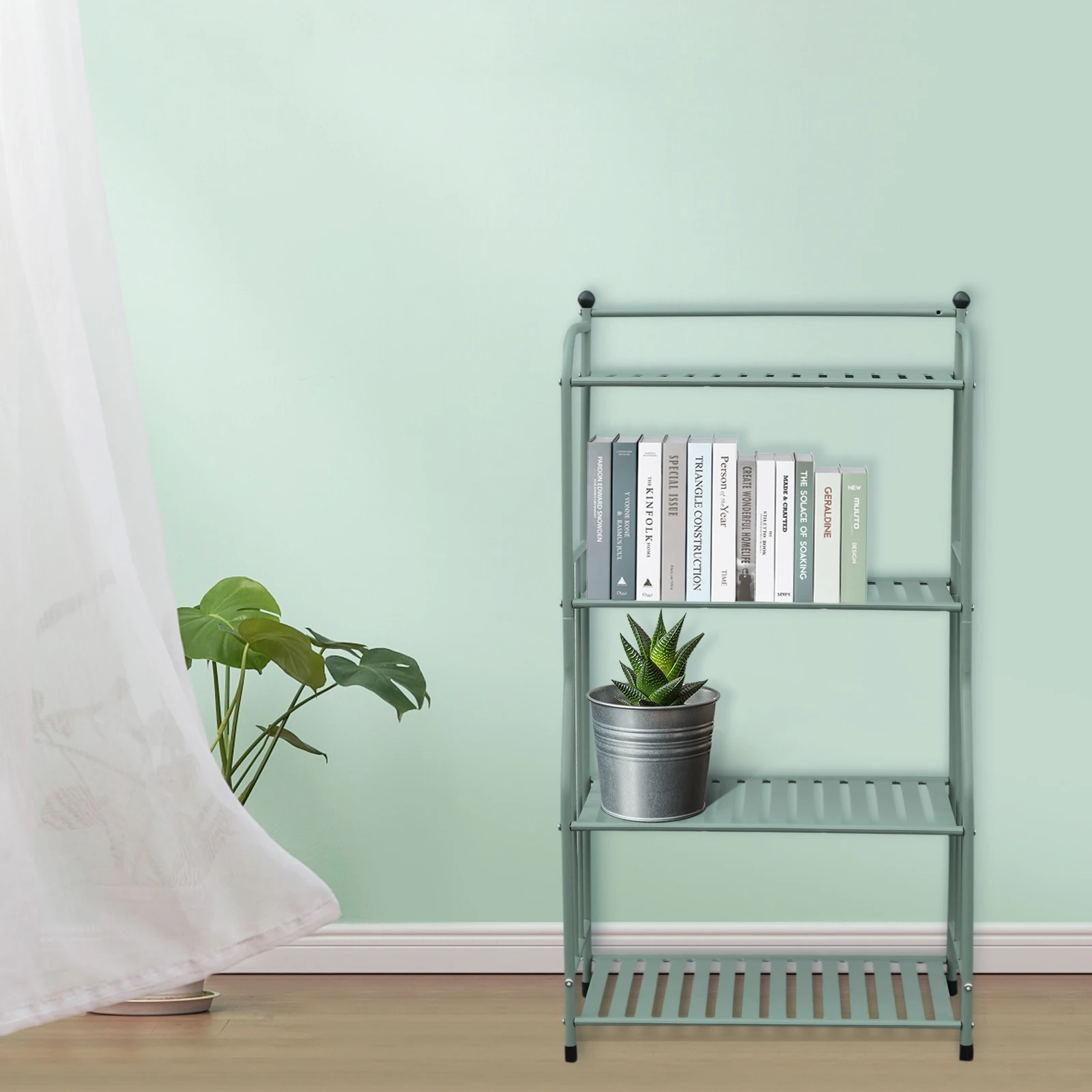 4 Tier Kitchen Storage Shelf Rack Bathroom Shelf Durable High Reliability