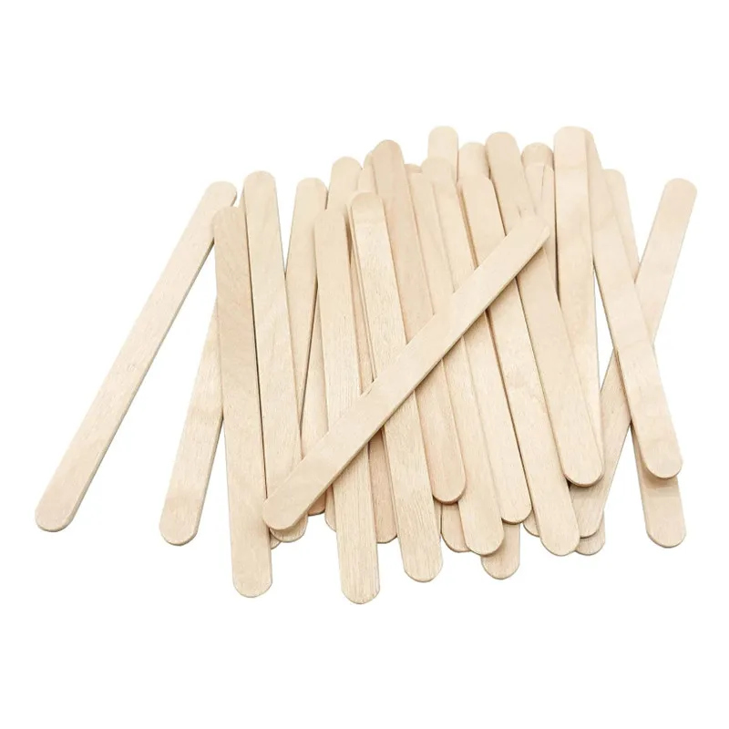 50 pezzi 11,5x1 cm bastoncini artigianali in legno naturale bastoncini ghiaccioli per artigianato casa scuola arti e mestieri, forniture per ceretta