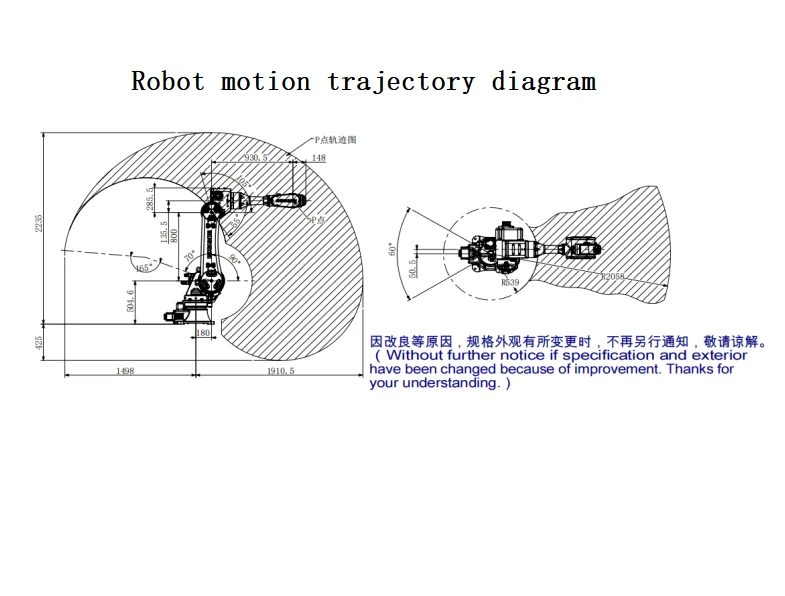 General Used Industrial Robotic Arm BRTIRUS2030A Industrial Robot BORUNTE Robot Arm