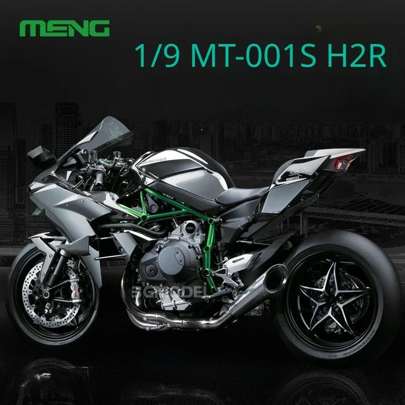 MENG Model Kit MT-001S Adhesive Free Color Separation H2R Motorcycle Racing Edition Adult Assembly 1/9 Scale