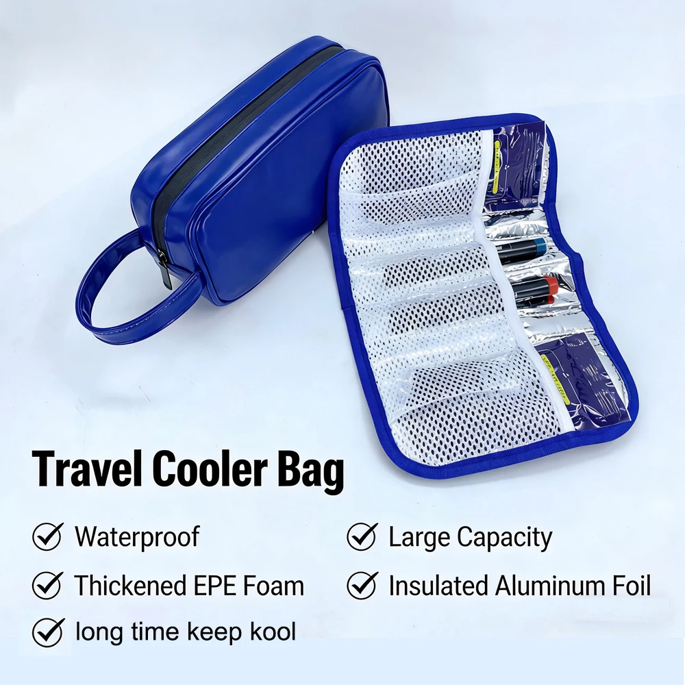 Portable Insulin Cooling Bag Diabetic Pocket Pill Protector Waterproof Thermal Insulated Medicine Cooler Breast Milk Storage Bag
