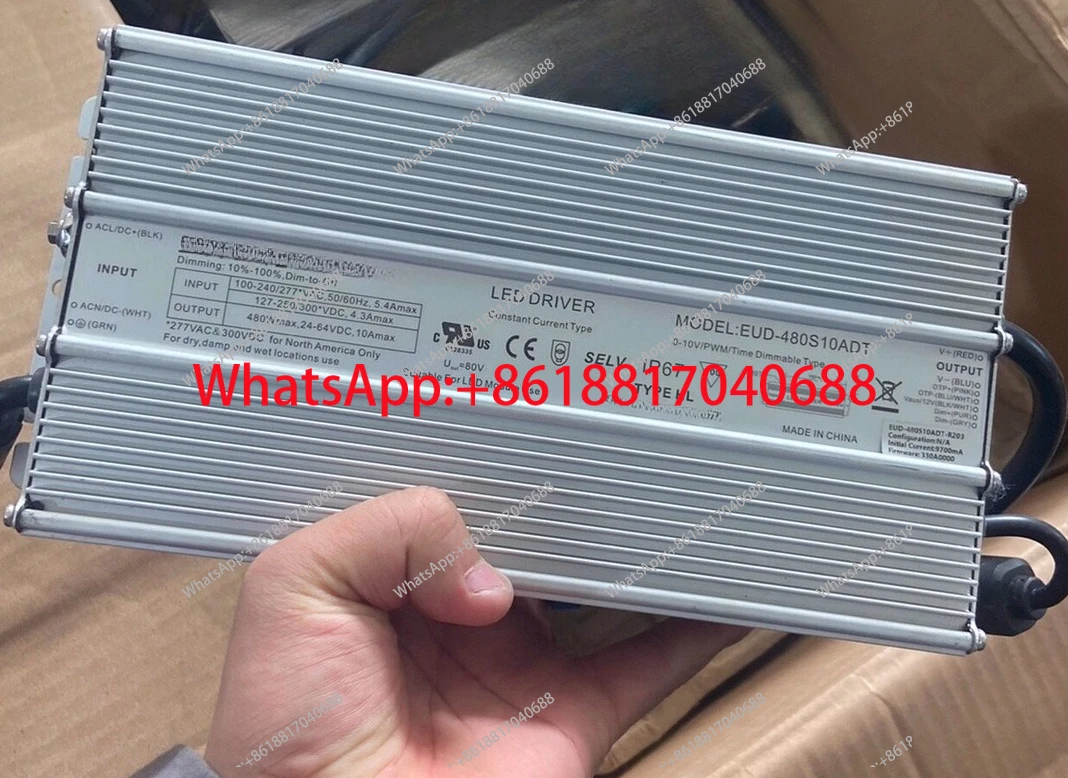 مصدر طاقة مقاوم للماء EUD-480S10ADT ضوء شارع مقاوم للماء 480 وات 24-64 فولت 10 أمبير