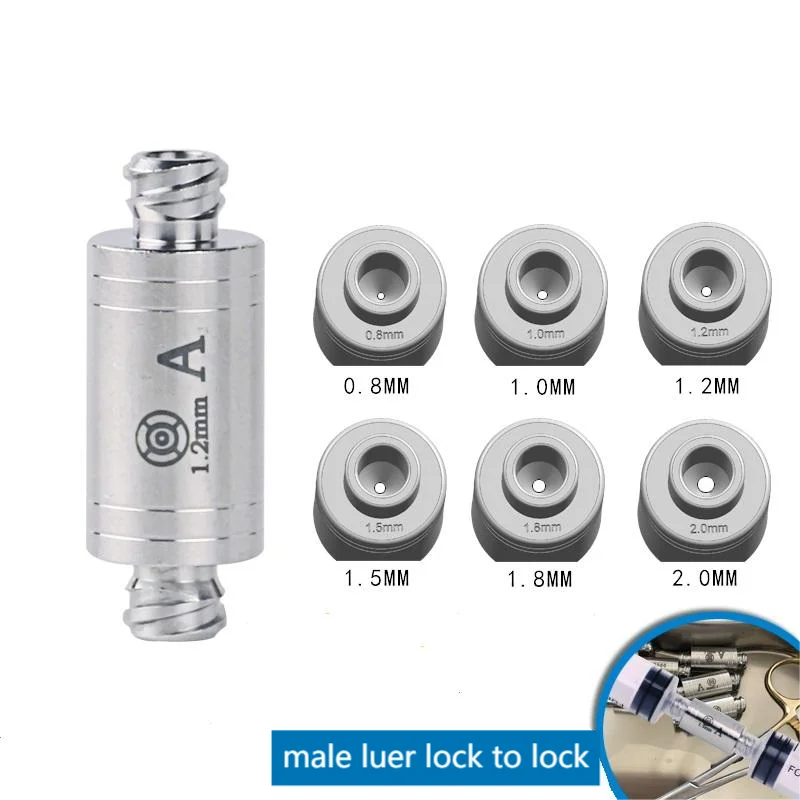 Hydrauliczny separator tłuszczu Męski Luer Lock do Luer Lock Adaptery do przenoszenia tłuszczu do nano przeszczepów tłuszczu
