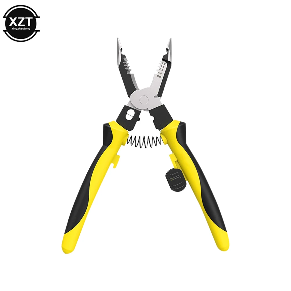 

7-in-1 Electrician Wire Stripper Wire Plier Multifunctional Needle Nose Pliers for Wire Stripping Wire Cutters Hardware Tool