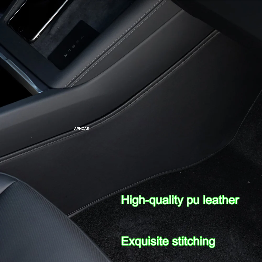 2PCS Side Defense Kick Pad per Tesla Model Highland 2024 Car Central Control tappetino protettivo Full Surround