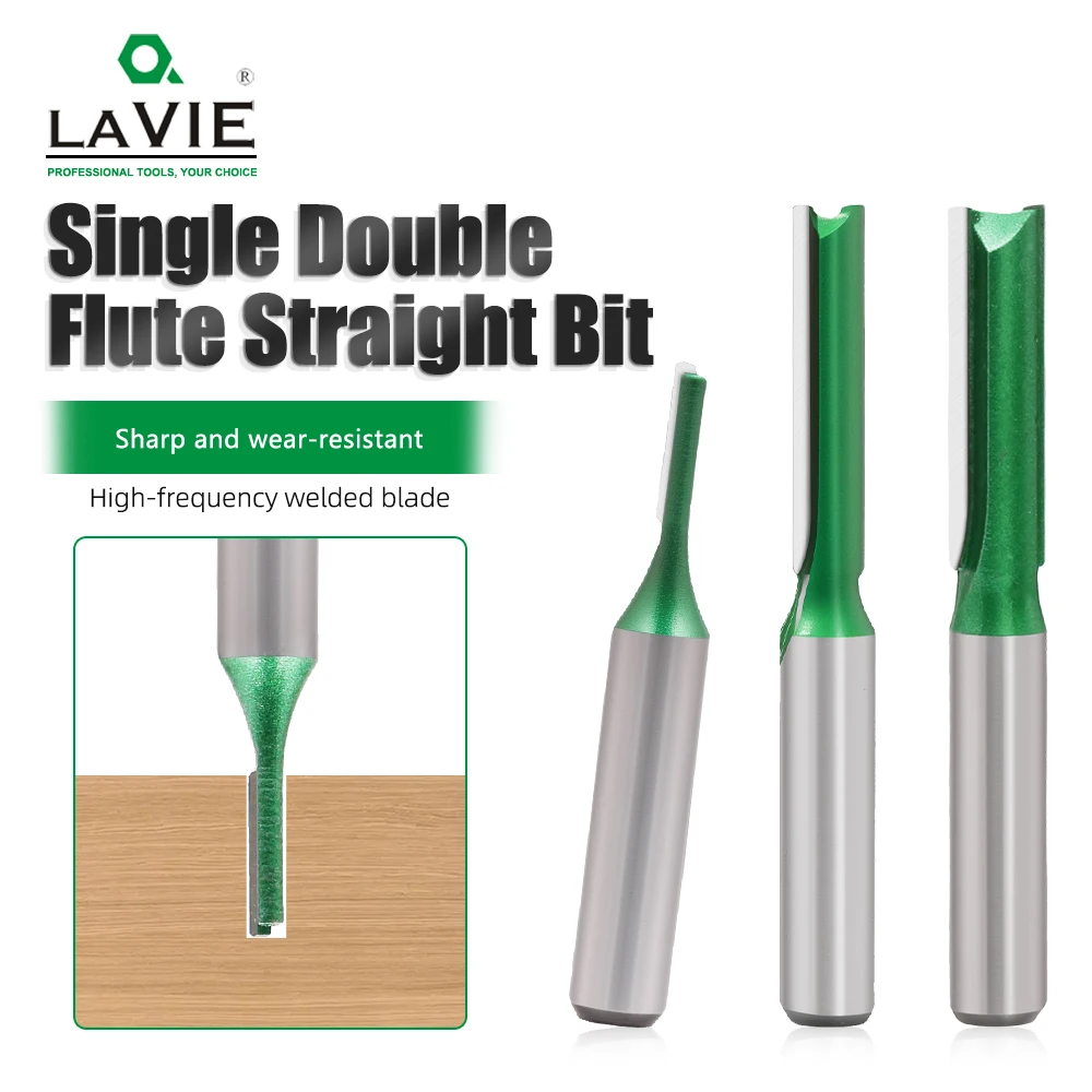 

LAVIE 1pc 8mm Shank，Slotting Router Bit 3-8mm，Woodworking Milling Cutter for Wood Groove Engraving C080020